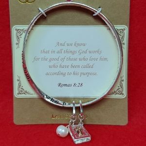 Scripture bangle bracelet Roman's 8:28